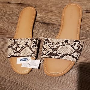 Old Navy snakeskin sandals
